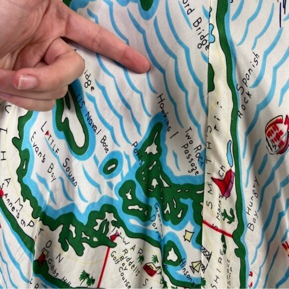 Anthropologie Eva Franco Cartographer Dress Asymmetrical Sleeveless Sz 2 - Picture 10 of 16